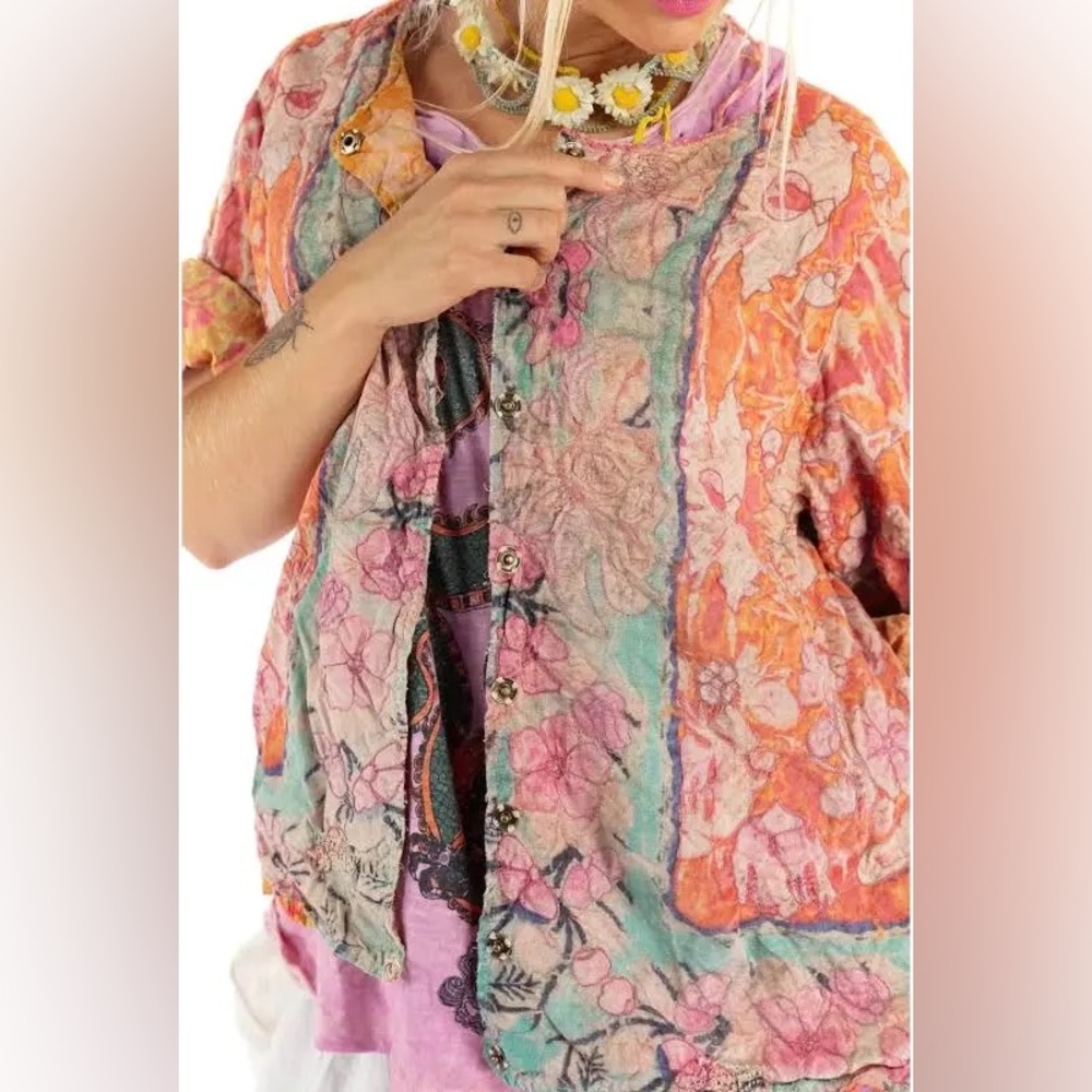 Floral Isabeau Kimono in Shambala - JACKET 731 - Picture 2 of 7
